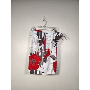 BODY GLOVE Board Shorts Mens 36 White Floral Graphic Swim Trunks Surf Beachwear